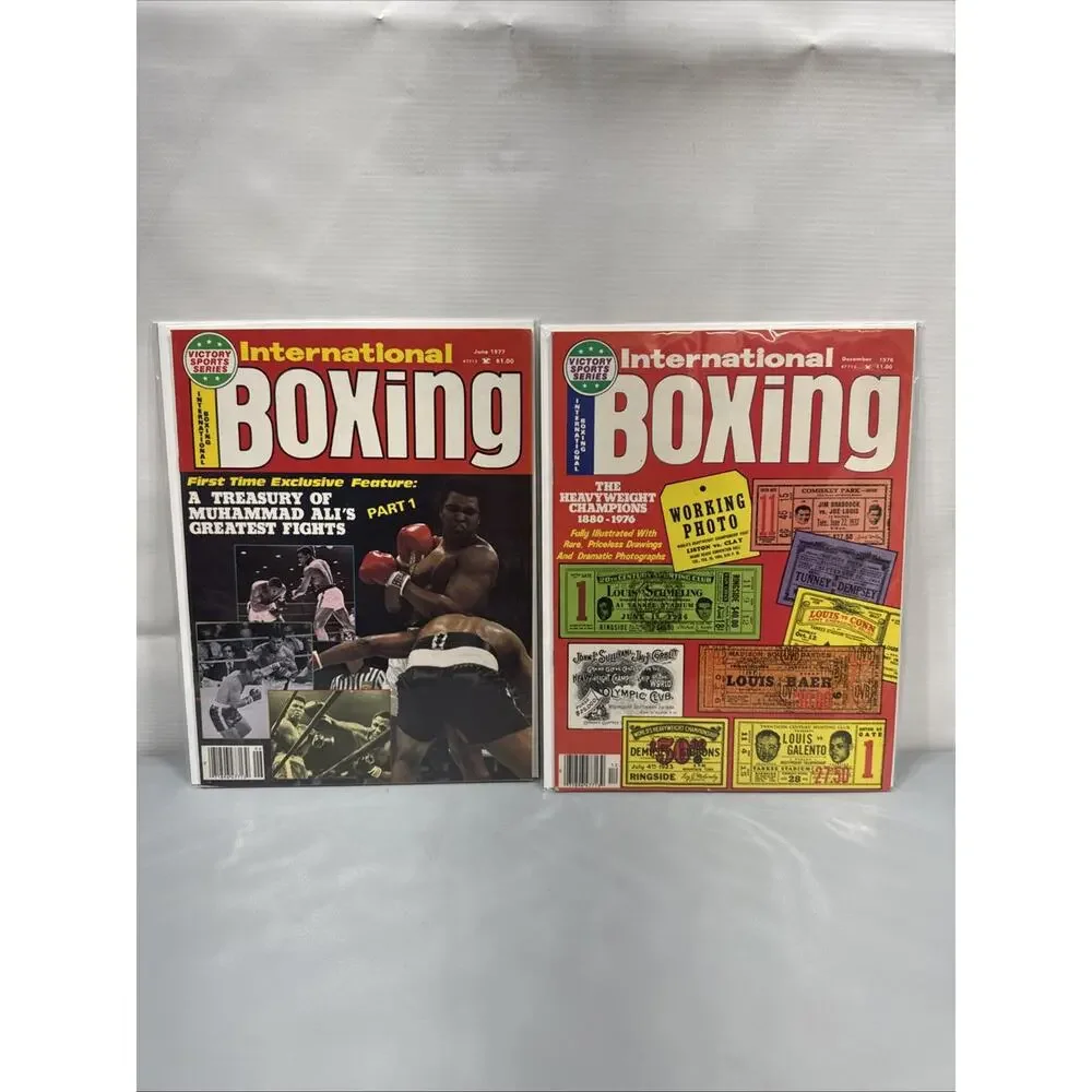 Vintage International Boxing Magazine Lot of 13 1969-1982 Forman Muhammad Ali